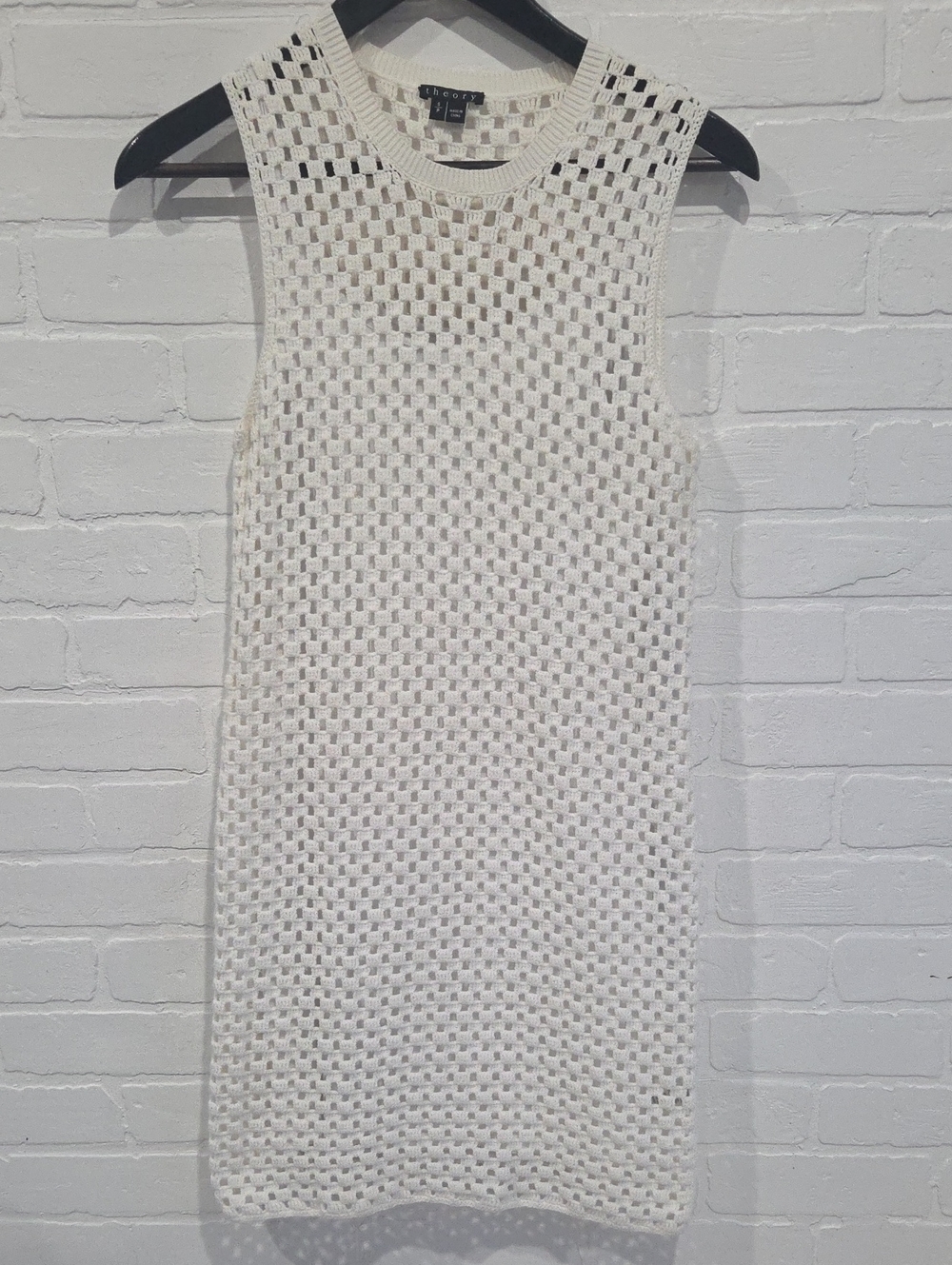 Theory Crochet Mini Dress